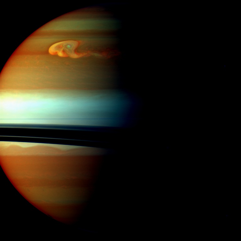 Monster Saturn Storm Fizzled by Choking On Own Tail